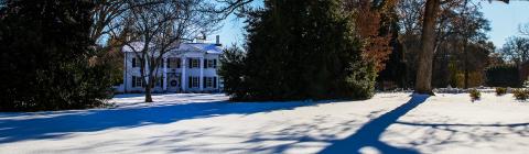 President's House in the snow