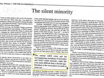 The Silent Minority 桃瘾社区ian Article 1986